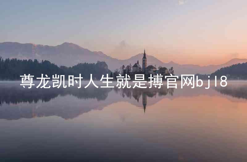尊龙凯时人生就是搏官网bjl8